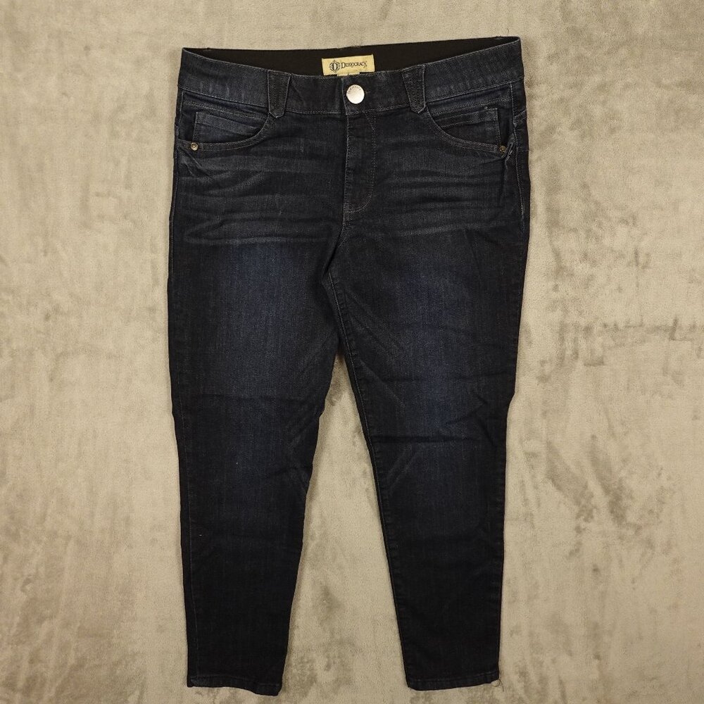 Democracy jeans Ab Solution high rise skinny crop women's 12 indigo blue‎